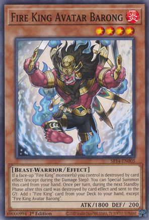 Image of Fire King Avatar Barong (SR14-EN005) - Structure Deck: Fire Kings Unlimited