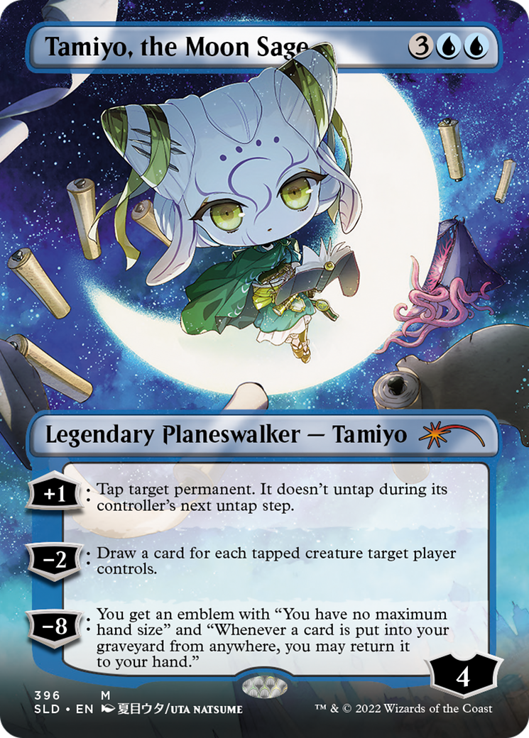 Image of Tamiyo, the Moon Sage (SLD-396) - Secret Lair Drop (Borderless)