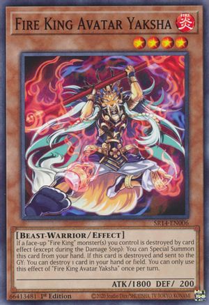Image of Fire King Avatar Yaksha (SR14-EN006) - Structure Deck: Fire Kings 1st Edition