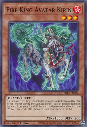 Image of Fire King Avatar Kirin (SR14-EN007) - Structure Deck: Fire Kings 1st Edition