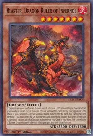 Image of Blaster, Dragon Ruler of Infernos (SR14-EN008) - Structure Deck: Fire Kings Unlimited
