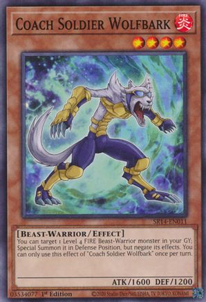 Image of Coach Soldier Wolfbark (SR14-EN011) - Structure Deck: Fire Kings Unlimited