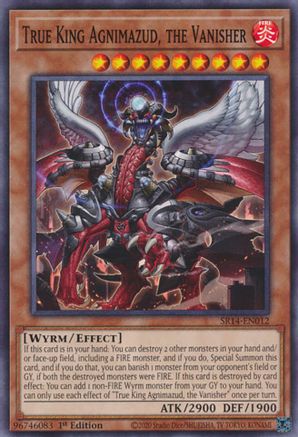 Image of True King Agnimazud, the Vanisher (SR14-EN012) - Structure Deck: Fire Kings 1st Edition