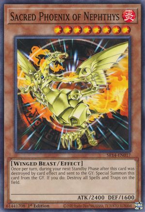 Image of Sacred Phoenix of Nephthys (SR14-EN017) - Structure Deck: Fire Kings Unlimited