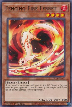 Image of Fencing Fire Ferret (SR14-EN020) - Structure Deck: Fire Kings 1st Edition