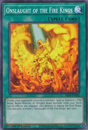 Image of Onslaught of the Fire Kings (SR14-EN026) - Structure Deck: Fire Kings Unlimited