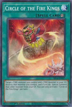 Image of Circle of the Fire Kings (SR14-EN027) - Structure Deck: Fire Kings 1st Edition