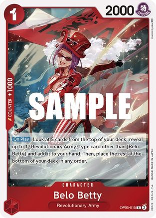 Image of Belo Betty (015) (OP05-015) - Awakening of the New Era Foil