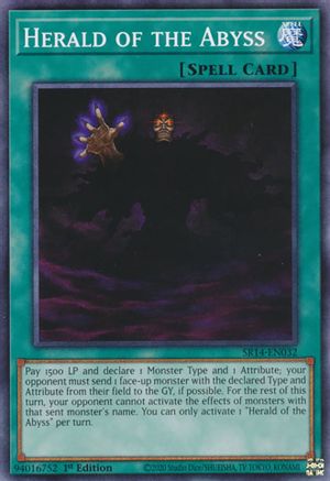 Image of Herald of the Abyss (SR14-EN032) - Structure Deck: Fire Kings 1st Edition
