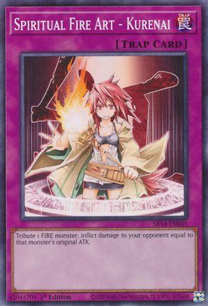 Image of Spiritual Fire Art - Kurenai (SR14-EN035) - Structure Deck: Fire Kings 1st Edition
