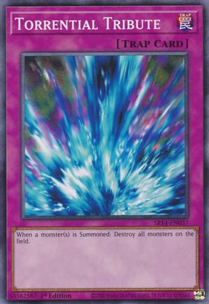 Image of Torrential Tribute (SR14-EN037) - Structure Deck: Fire Kings Unlimited