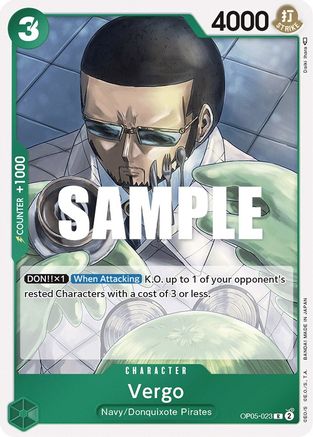 Image of Vergo (OP05-023) - Awakening of the New Era Foil