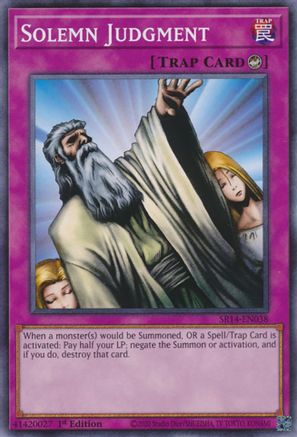 Image of Solemn Judgment (SR14-EN038) - Structure Deck: Fire Kings Unlimited