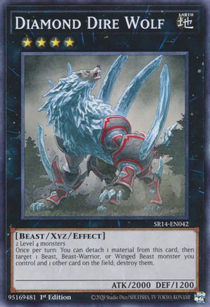 Image of Diamond Dire Wolf (SR14-EN042) - Structure Deck: Fire Kings Unlimited