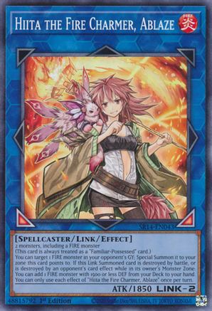 Image of Hiita the Fire Charmer, Ablaze (SR14-EN043) - Structure Deck: Fire Kings 1st Edition