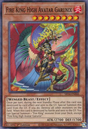 Image of Fire King High Avatar Garunix (SR14-EN046) - Structure Deck: Fire Kings 1st Edition