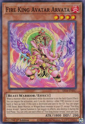 Image of Fire King Avatar Arvata (SR14-EN047) - Structure Deck: Fire Kings Unlimited