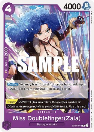 Image of Miss Doublefinger(Zala) (OP05-073) - Awakening of the New Era