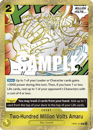 Image of Two-Hundred Million Volts Amaru (OP05-115) - Awakening of the New Era Foil