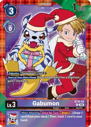 Image of Gabumon (Winter Holiday 2023) (ST16-03) - Starter Deck 16: Wolf of Friendship Foil