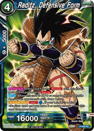 Image of Raditz, Defensive Form (Zenkai Series Tournament Pack Vol.6) (P-558) - Tournament Promotion Cards