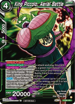 Image of King Piccolo, Aerial Battle (Zenkai Series Tournament Pack Vol.6) (P-561) - Tournament Promotion Cards