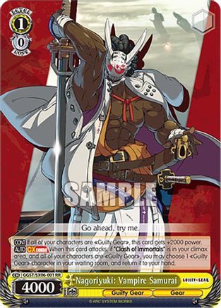 Image of Nagoriyuki: Vampire Samurai (GGST/SX06-001 RR) - Guilty Gear -Strive-