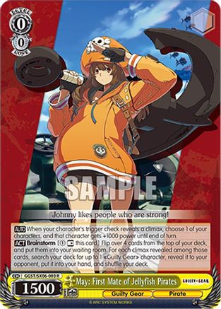 Image of May: First Mate of Jellyfish Pirates (GGST/SX06-003 R) - Guilty Gear -Strive-