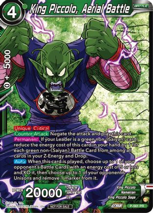 Image of King Piccolo, Aerial Battle (Zenkai Series Tournament Pack Vol.6) (Winner) (P-561) - Tournament Promotion Cards Foil