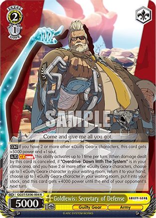 Image of Goldlewis: Secretary of Defense (GGST/SX06-004 R) - Guilty Gear -Strive-