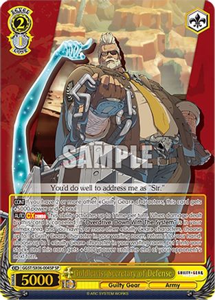 Image of Goldlewis: Secretary of Defense (SP) (GGST/SX06-004SP SP) - Guilty Gear -Strive-