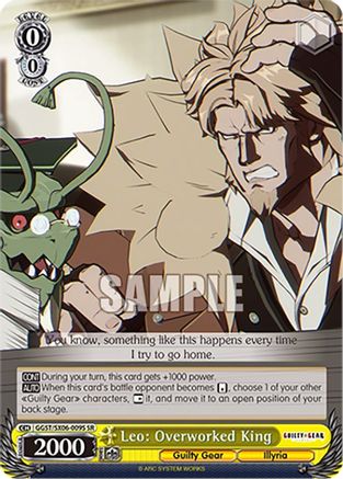 Image of Leo: Overworked King (SR) (GGST/SX06-009S SR) - Guilty Gear -Strive-