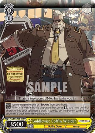 Image of Goldlewis: Coffin Wielder (GGST/SX06-011 U) - Guilty Gear -Strive-