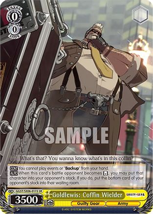 Image of Goldlewis: Coffin Wielder (SR) (GGST/SX06-011S SR) - Guilty Gear -Strive-