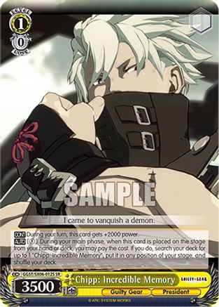Image of Chipp: Incredible Memory (SR) (GGST/SX06-012S SR) - Guilty Gear -Strive-
