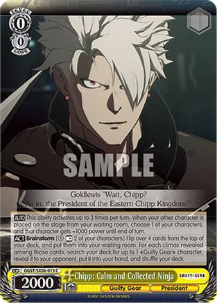Image of Chipp: Calm and Collected Ninja (GGST/SX06-015 C) - Guilty Gear -Strive-