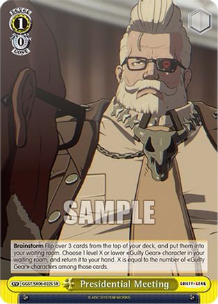 Image of Presidential Meeting (SR) (GGST/SX06-022S SR) - Guilty Gear -Strive-