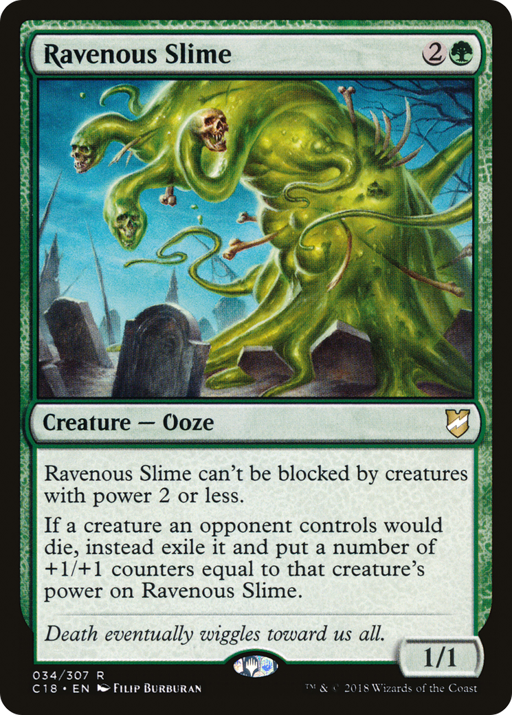Image of Ravenous Slime (C18-034) - Commander 2018
