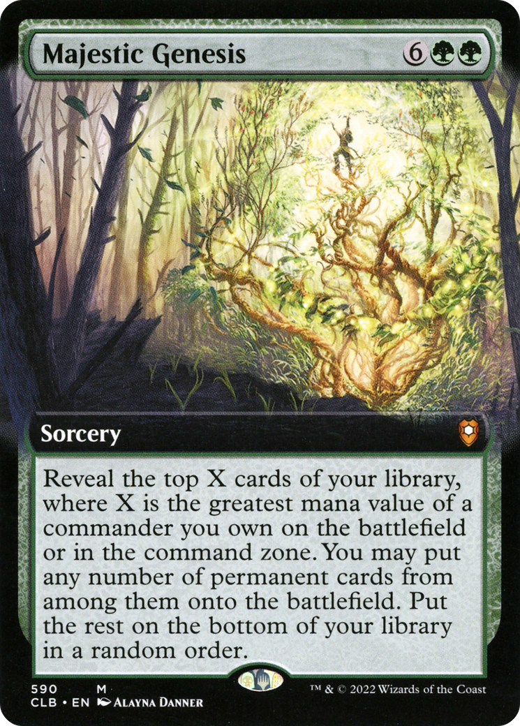 Image of Majestic Genesis (Extended Art) (CLB-590) - Commander Legends: Battle for Baldur's Gate: (Extended Art)