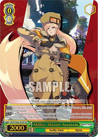 Image of Millia: Master Assassin (SP) (GGST/SX06-027SP SP) - Guilty Gear -Strive-