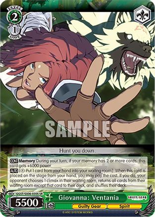 Image of Giovanna: Ventania (SR) (GGST/SX06-030S SR) - Guilty Gear -Strive-