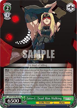 Image of Zato=1: Dead Man Walking (GGST/SX06-031 R) - Guilty Gear -Strive-