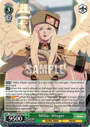Image of Millia: Winger (SR) (GGST/SX06-032S SR) - Guilty Gear -Strive-