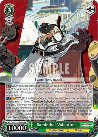 Image of Ramlethal Valentine (GGST/SX06-033 R) - Guilty Gear -Strive-