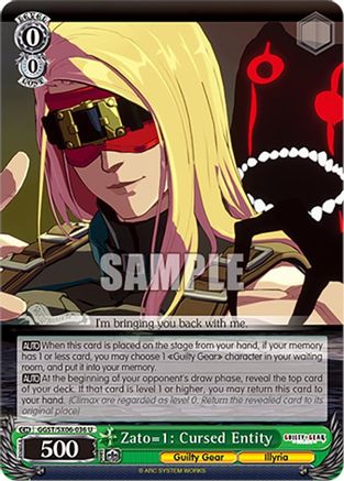 Image of Zato=1: Cursed Entity (GGST/SX06-036 U) - Guilty Gear -Strive-
