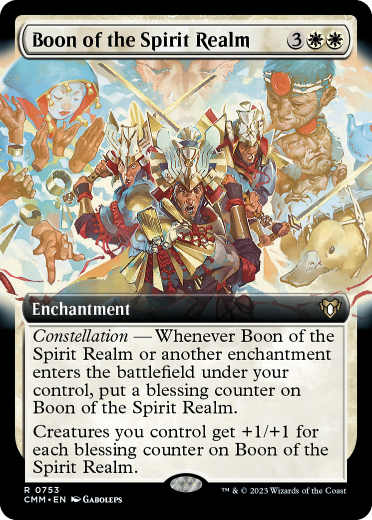Image of Boon of the Spirit Realm (Extended Art) (CMM-753) - Commander Masters: (Extended Art) Foil