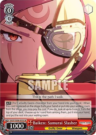 Image of Baiken: Samurai Slasher (SR) (GGST/SX06-055S SR) - Guilty Gear -Strive-