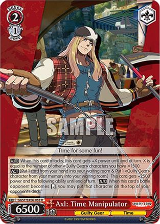 Image of Axl: Time Manipulator (GGST/SX06-058 R) - Guilty Gear -Strive-