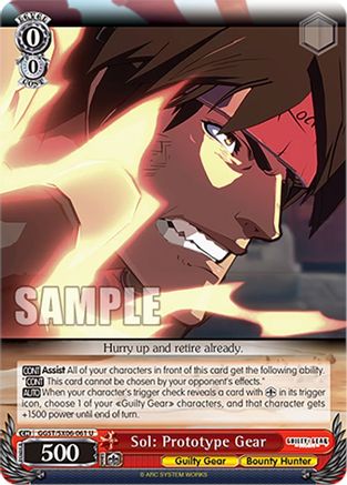 Image of Sol: Prototype Gear (GGST/SX06-061 U) - Guilty Gear -Strive-