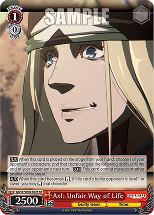 Image of Axl: Unfair Way of Life (SR) (GGST/SX06-062S SR) - Guilty Gear -Strive-